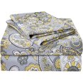 thumbnail image 1 of Floral Printed Sheet Set King Soft Microfiber Botanical Bed Sheets Extra Deep Pocket Pieces, 1 of 6