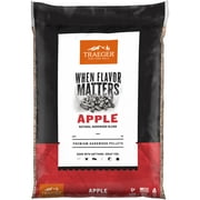(3 pack) Traeger Pellet Grills Apple Wood Pellets, 20 lbs, Natural Hardwood Flavor