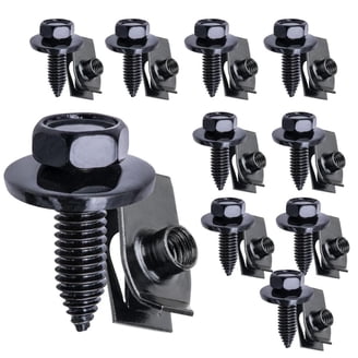 Auveco M6-1.0 X 25mm Hex Head Sems Body Bolts – 50-Pack, Made In USA (11503982)