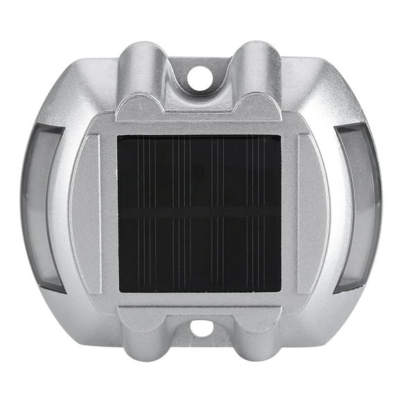 Goick en Fonte d'Aluminium Solaire Imperméable à l'Eau 6 Lumières LED Feux de Voie de Route Extérieurs Sans Fil (Couleur en Option) (Rouge)