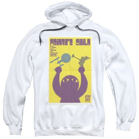 Star Trek Tos Episode 40 Adult Pullover Hoodie Sweatshirt White