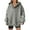 Gray, variant on Itsame Womens Oversized Hoodies, Long Sleeve Solid Color Loose Casual Pullover Tops Pink S-2XL
