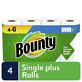 Bounty SelectaSize Paper Towels, White, 4 Rolls, 74 Sheets Per Roll