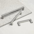 thumbnail image 3 of 10 Pack Modern Square Stainless Steel Cabinet Drawer and Kitchen Silver Pulls by Villar Home Designs Hole Center 10 1/16'', 3 of 5