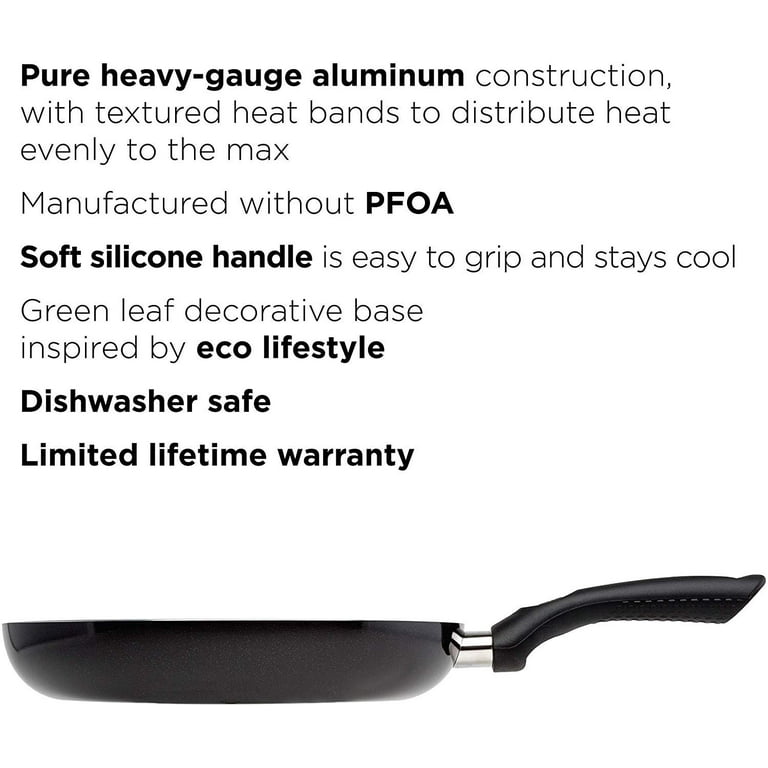 Ecolution Artistry 8 In. Black Aluminum Non-Stick Fry Pan - Foley