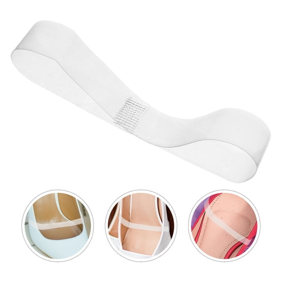 LOLIPPYY 25 Pairs Clear Invisible Shoe Straps for Heels, Detachable Elastic Bands for Comfortable Fit and