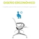 thumbnail image 4 of Banca para Sala de Espera 3 Asientos Onof, Acero Cromado, Diseño Moderno y Resistente, 4 of 6