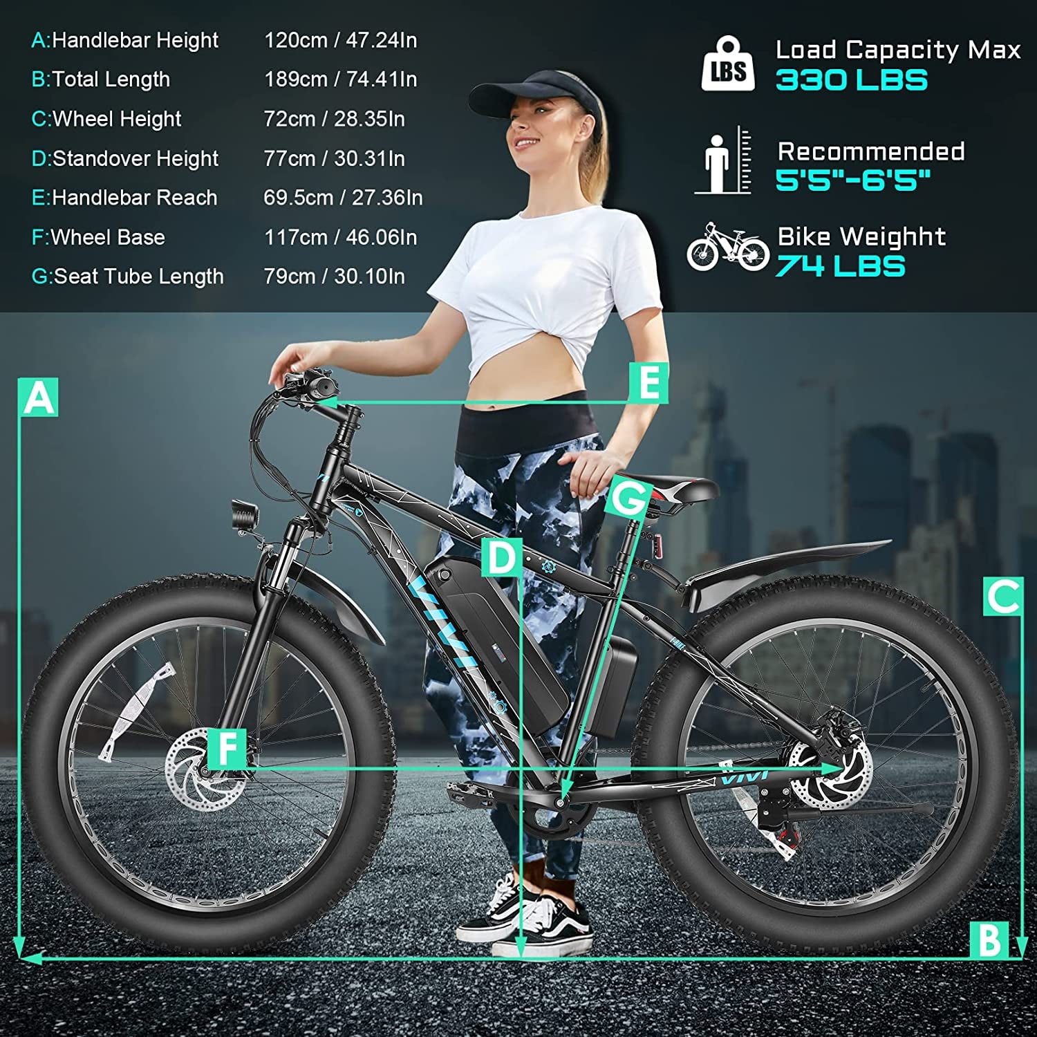 Vivi Electric Bike 26