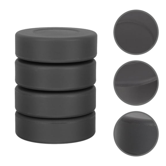 Beaupretty 4Set Black Hockey Pucks for Indoor and Outdoor Practice Rubber Set