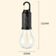 thumbnail image 2 of Bombilla LED solar recargable para acampar, luz cálida al aire libre, colgante decorativo vintage, resistente al agua IPX4, batería de 400 mAh, tiempo de ejecución de 2.5-10H, carga tipo C, lámpara, 2 of 2