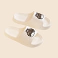 thumbnail image 5 of Womens Cute Cartoon EVA Slide Sandals Comfort Platform Non-Slip for Pool Beach Shower Indoor Outdoor White,Size 3.5-5, 5 of 8