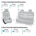 thumbnail image 5 of FH Group Universal Fit Cloth Car Seat Covers - Full Set, Solid Bench w/ Dash Pad, 5 of 7