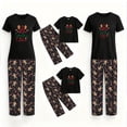 thumbnail image 3 of Family Christmas Pajamas Set Short Sleeve - Matching Holiday Santa Gingerbread Printed PJs , Man L, 3 of 7