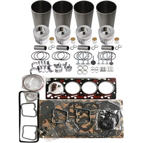 4BT3.9 Engine Overhaul Rebuild Kit Compatible with Cummins 4BT3.9 Diesel Engine CASE 570LXT 580K 580L W11B Backhoe Loader