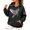 Gray, variant on Womens Breast Cancer Awareness Shirt Long Sleeve Pink Ribbon Hummingbird Breast Cancer Hoodies October Breast Cancer Sweatshirt With Kangaroo Pocket