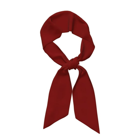 Xecao Maroon Pattern Large Satin Head Scarf - Satin Hair Scarves Silk Bandana Scarf Headscarf Silk Feeling Scarf for Women