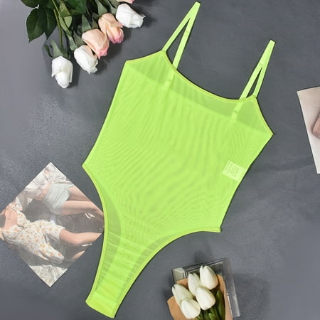 Generic New Sheer Mesh Sexy Backless Temptation Jumpsuit Sexy Lingerie