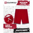 thumbnail image 2 of Southpole Mens Athletic Shorts Mesh Quick Dry Basketball Gym Shorts 1 Pack or 3 Pack (Sizes: M-2XL), 2 of 7