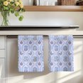 thumbnail image 7 of Spring Floral Kitchen Towels Set of 3, Retro Flowers Leaves Botanical Light Blue Absorbent Dish Towels for Kitchen, Microfiber Hand Towel, Quick Drying Tea Towel for Cleaning Decorative Dishcloths, 7 of 7