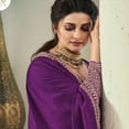 thumbnail image 4 of Pakistani Eid Special Designer Sewn Plazo Suits Indian Salwar Kameez Outfit ( Purple, S - 38 ), 4 of 6