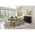 thumbnail image 5 of Riverside Mix-n-match Wood Scroll Back Dining Side Chair in Rubbed Black, 5 of 5