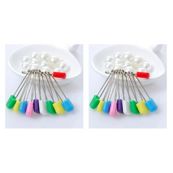 Raindrops 48 pcs  Baby Child Kids Cloth Diaper Stainless Steel Traditional Safety (Assorted Color)