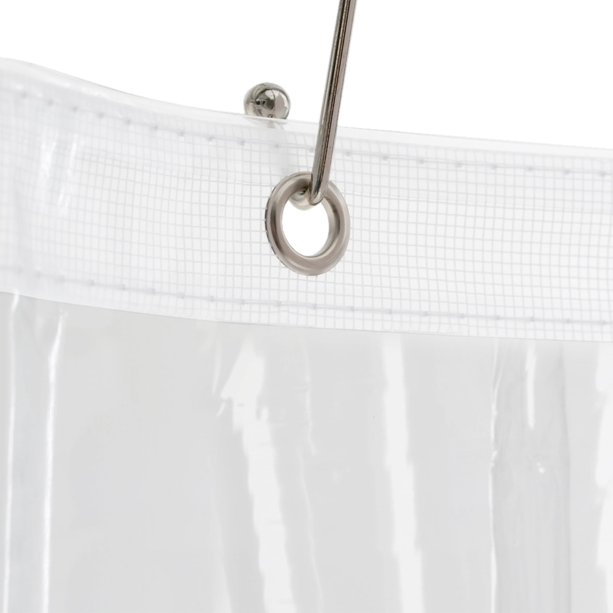 Better Homes & Gardens Super Heavyweight 10-Gauge Vinyl Shower Curtain or Liner, Clear
