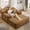 Camel, variant on 48.5'' Oversized Chaise Lounge Indoor, Convertible Boneless Couch, Plush Corduroy Floor Chair with 3 Pillows, Side Pocket, Upholstered Single Sofa Bed for Living Room, Balcony, Purple