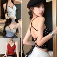 thumbnail image 2 of Camisola francesa de lunares para mujer, sexy, de verano, corta, sin espalda, 2 of 7