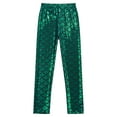 thumbnail image 4 of Alvivi Kids Girls Shiny Mermaid Leggings Toddler Metallic Fish Scale Printed Tights Dance Costume Green 2-3, 4 of 7
