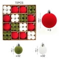 thumbnail image 5 of ChicYu 72 Pcs Christmas Tree Decorative Ornaments Christmas Balls Festive Design Lightweight Easy to Hang for Tree Wreath Home Party Holiday Decor, 5 of 7