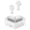 White, variant on openpig Wireless Earbuds Bluetooth 5.3 Headphones, Heart Wireless Earbuds for Girls Kids, Cute Small Mini Tiny Invisible Earbuds Wireless Bluetooth for Small Ears (Pink)