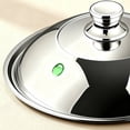 thumbnail image 2 of JWQFBC Tapa de Wok de Acero Inoxidable Diseño Visible Anti-Desbordamiento para Cocina, 2 of 10