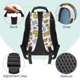 thumbnail image 6 of KUIFORTI Reading Capybara Kids Backpack Boys Girls Bookbag Durable Polyester School Bag with Laptop Compartment Back to School Gifts, 6 of 7