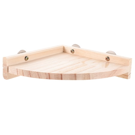 LEORX 1 Piece Wooden Pet Jumping Platform for Small Animals Indoor Play 7.1x7.1x1.6in