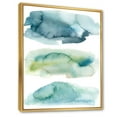 thumbnail image 3 of Designart 'Green and Blue Clouds' Modern Framed Canvas Wall Art Print, 3 of 5