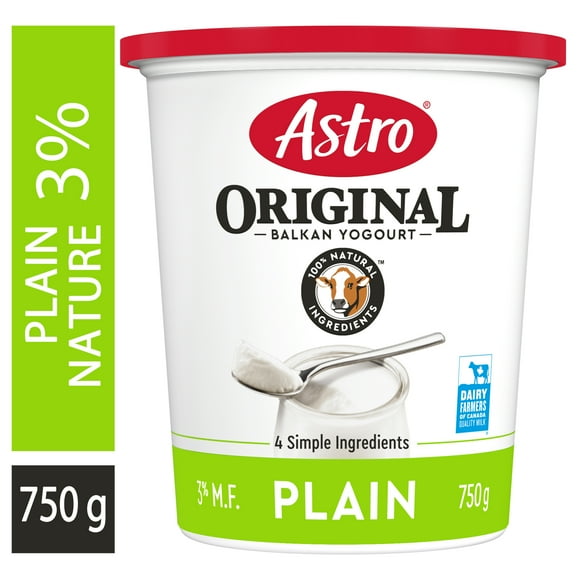 Astro Original Plain Yogurt 3%, Balkan Style, 750 g