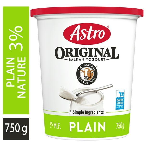 Astro Original Yogourt Nature 3 %, Type Balkan 750 g