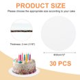 thumbnail image 2 of Uxcell 30 Pcs Cardboard Cake Rounds 12" Cake Board for Desserts White, 2 of 6
