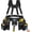 Black, variant on Tool Belt with Suspenders,27-Pockets Heavy Duty Tool Belts for Men,Detachable & Adjustable Work Belt Bag for Electrician,Carpenter,Construction,Utility Toolbelt,Valentines Day Gifts for Men,Yellow