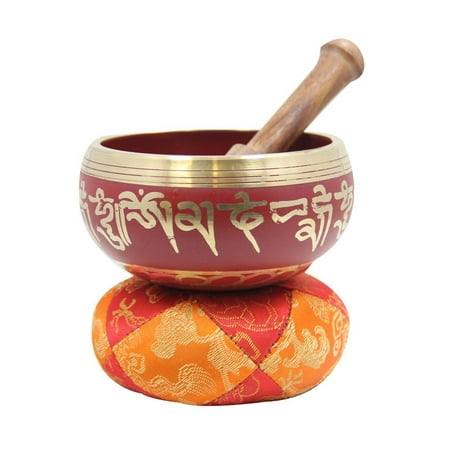 Tibetan Meditation Om Mani Padme Hum Singing Bowl Set (Best Crystal Singing Bowls)