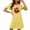 Yellow, variant on Womens Halloween Shirts Short Sleeve Casual Fashion for All Seasons