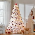 thumbnail image 6 of Yaheetech 7.5ft Pre-lit Artificial Christmas Tree with Foldable Stand, White, 6 of 8
