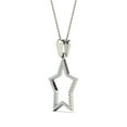 thumbnail image 2 of aaXia 10K White Gold 1/6ct. TDW Diamond Star Pendant Necklace (H-I, I1-I2), 2 of 5