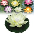 thumbnail image 2 of ZMKIAG Floating Artificial Lotus Light, Waterproof Lifelike Floating Flower Light Battery Operated Water Activated Pool Flower Lamp for Wedding, Anniversary, Garden Decoration, 2 of 9
