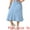 Light Blue, variant on Women's Plus Denim Skirts with Pockets A-Line Midi Jean Skirt 1X Grey Blue
