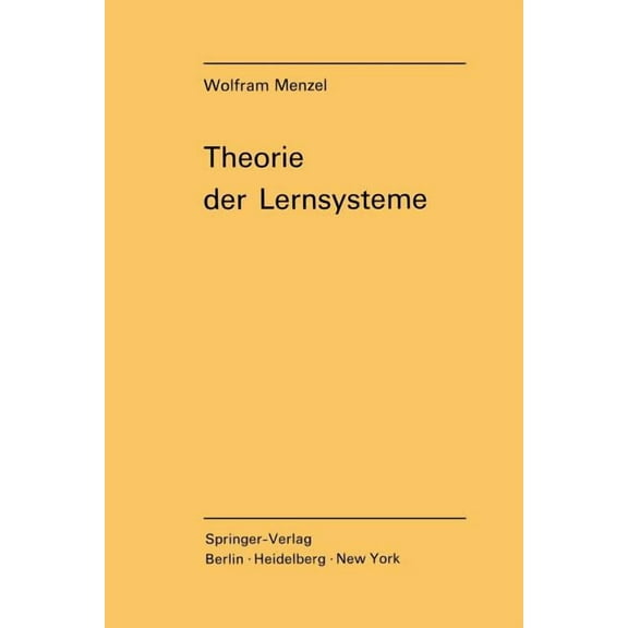 Theorie Der Lernsysteme, (Paperback)