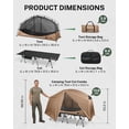 thumbnail image 4 of Gonex Instant Camping Cot Tent for Adults - No-Pole-Threading 1-Person Waterproof Tent & Cot Combo, Easy 5-Min Set Up Off-Ground Camp Bed for Hiking, Backpacking, Beach, 4 of 8