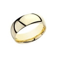 thumbnail image 2 of Gem & Harmony Mens 14K Yellow Gold 8mm Comfort Fit Wedding Band Ring for Men, 2 of 6