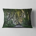 thumbnail image 2 of Designart The Dark Hedges Ireland Landscape - Photography Throw Pillow - 12x20, 2 of 5